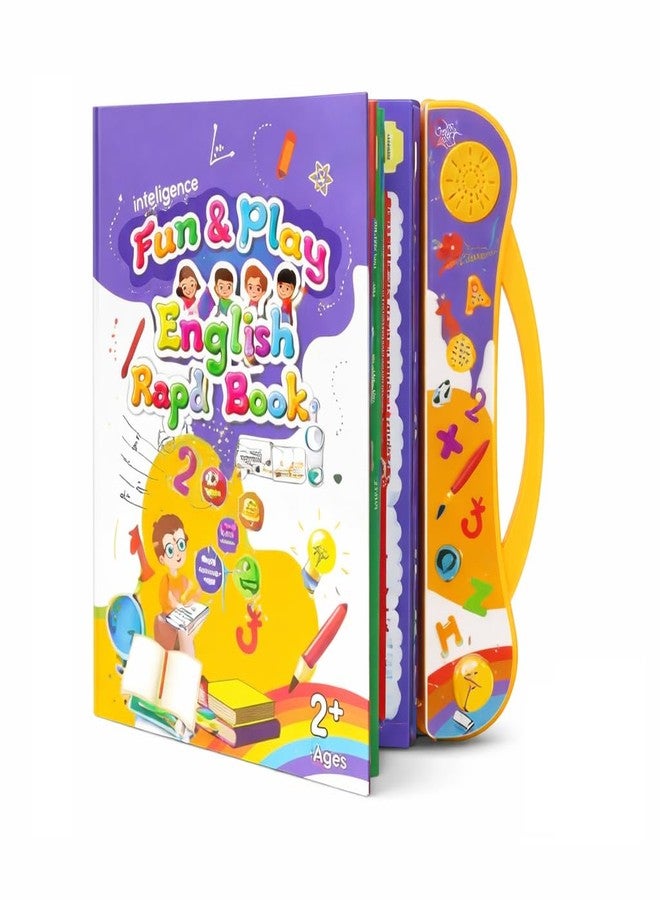 Braintastic كتاب Braintastic Fun & Play الإنجليزي السريع للأطفال | كتاب تعليمي تفاعلي ناطق مع الحروف الأبجدية والكلمات والأنشطة للأطفال الصغار - Image 1